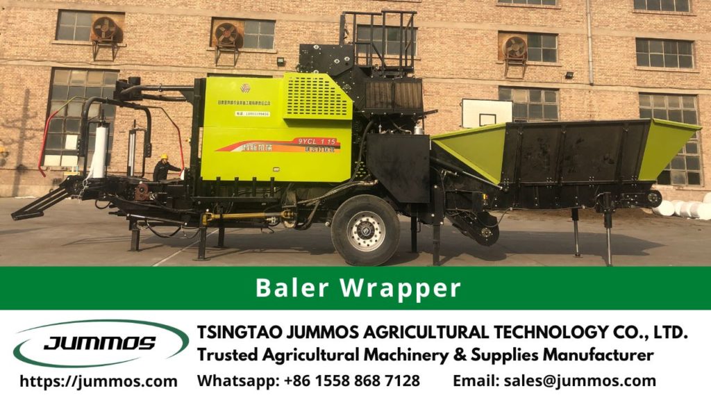 animal feed baling and wrapping machine